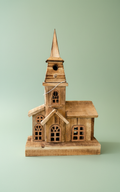 Wooden Church With Light
