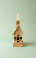 Wooden Church With Light