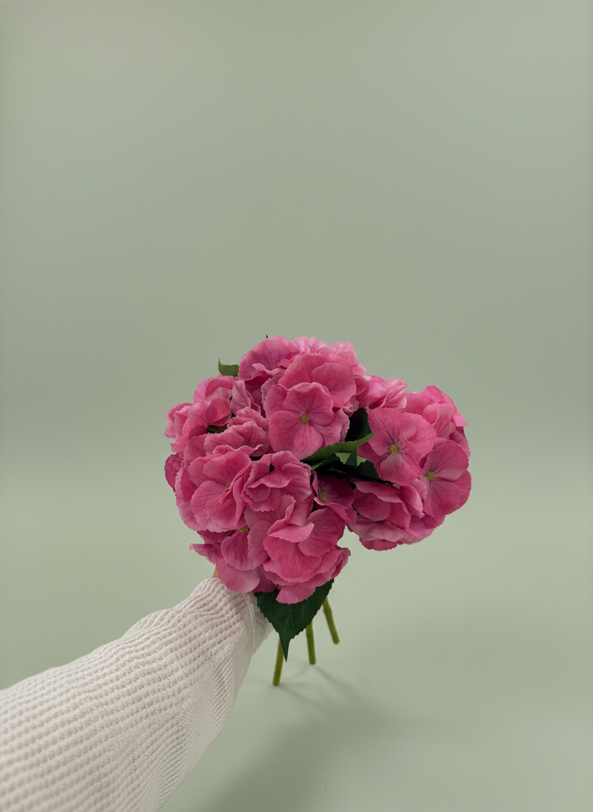 Real Touch Pink Hydrangeas