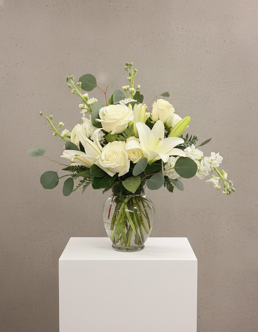 All White Arrangement