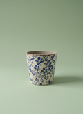 Small White & Blue Planter