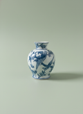 Blue & White Pedestal Vase