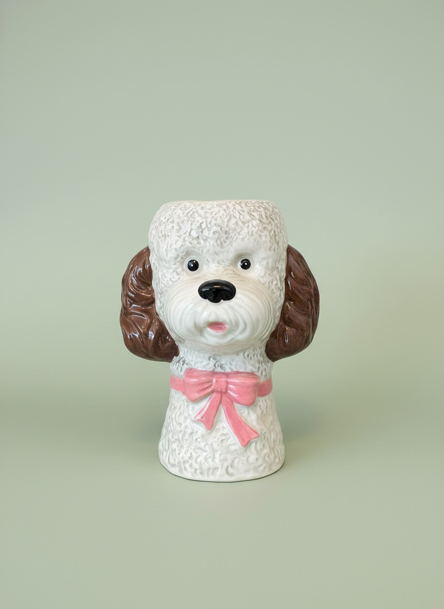 Pretty Puppy Vase