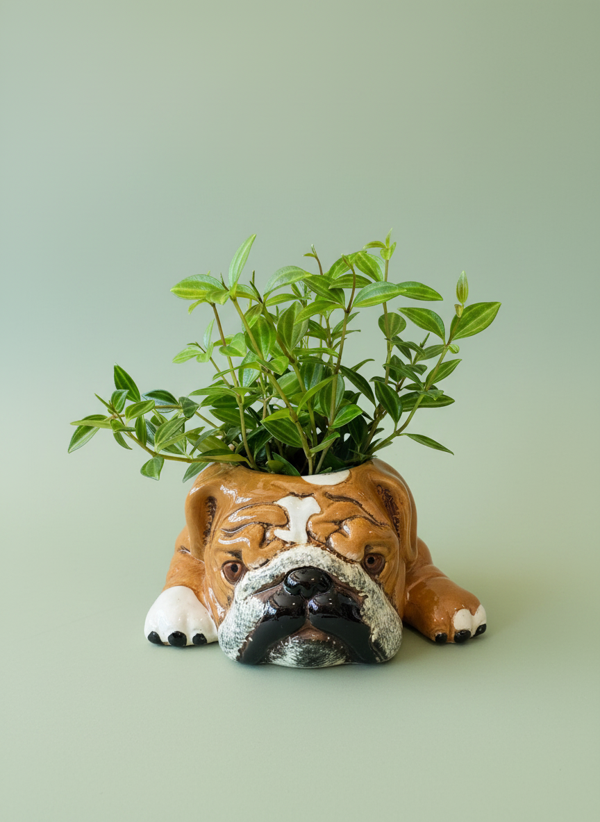 Bulldog Planter