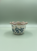 Large Blueberry Scalloped Planter