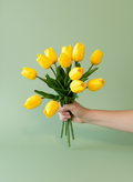 Real Touch Tulips Yellow