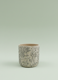 Small Blue Floral Planter